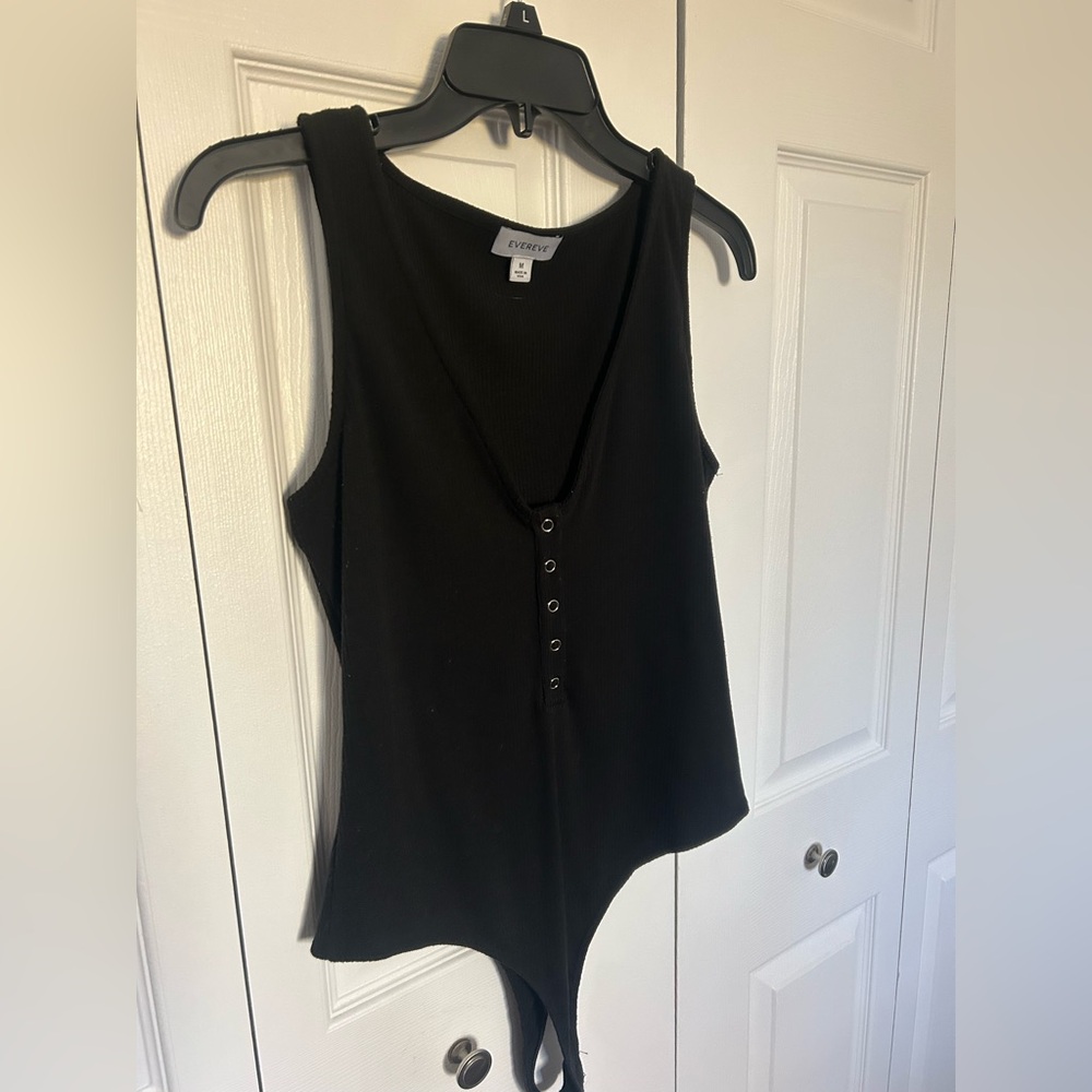 Evereve Black Bodysuit